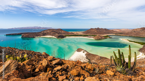 View of stunning bay in Baja California, Mexico photo