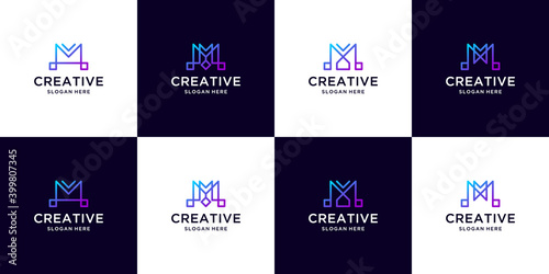 Letter m logo design