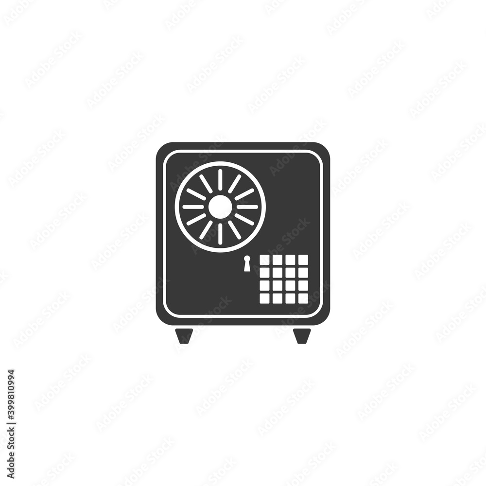 Bank safe vector icon. linear style closed safe isolated. Security single isolated modern vector Bank safe vector icon. linear style closed safe isolated. Security single isolated modern vector