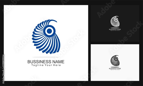 line circle concept design fan logo