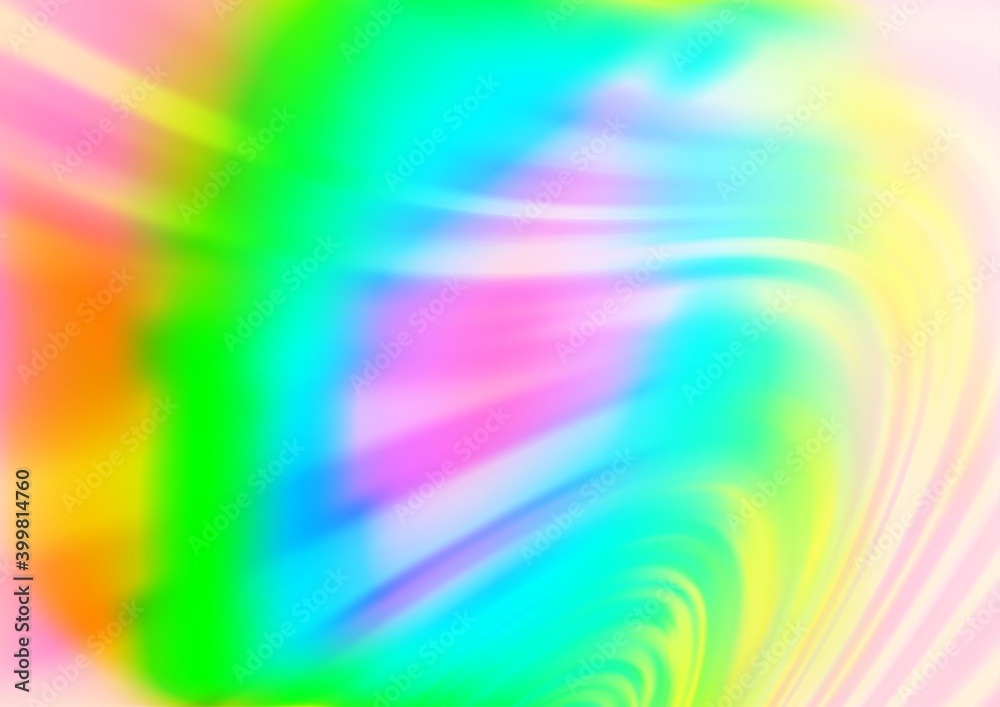 Obraz premium Light Multicolor, Rainbow vector template with abstract lines.