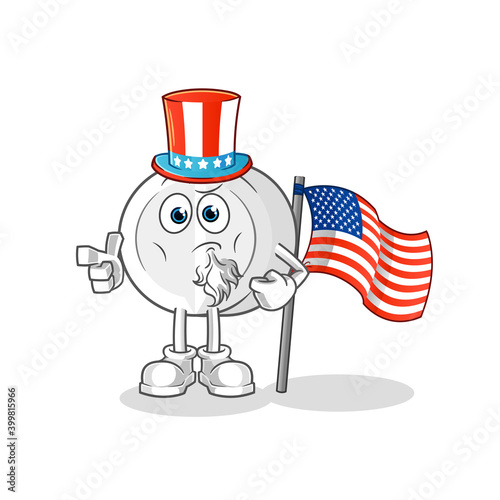 medicine uncle sam character. cartoon mascot vector