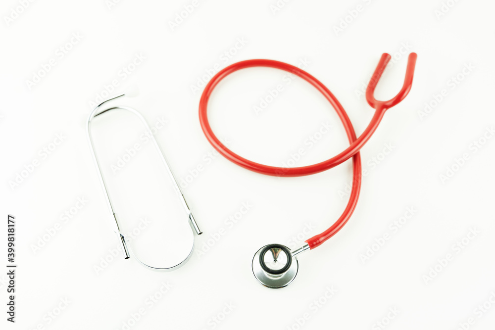 stethoscope on white background, health care concept stethoscope on white background, health care concept