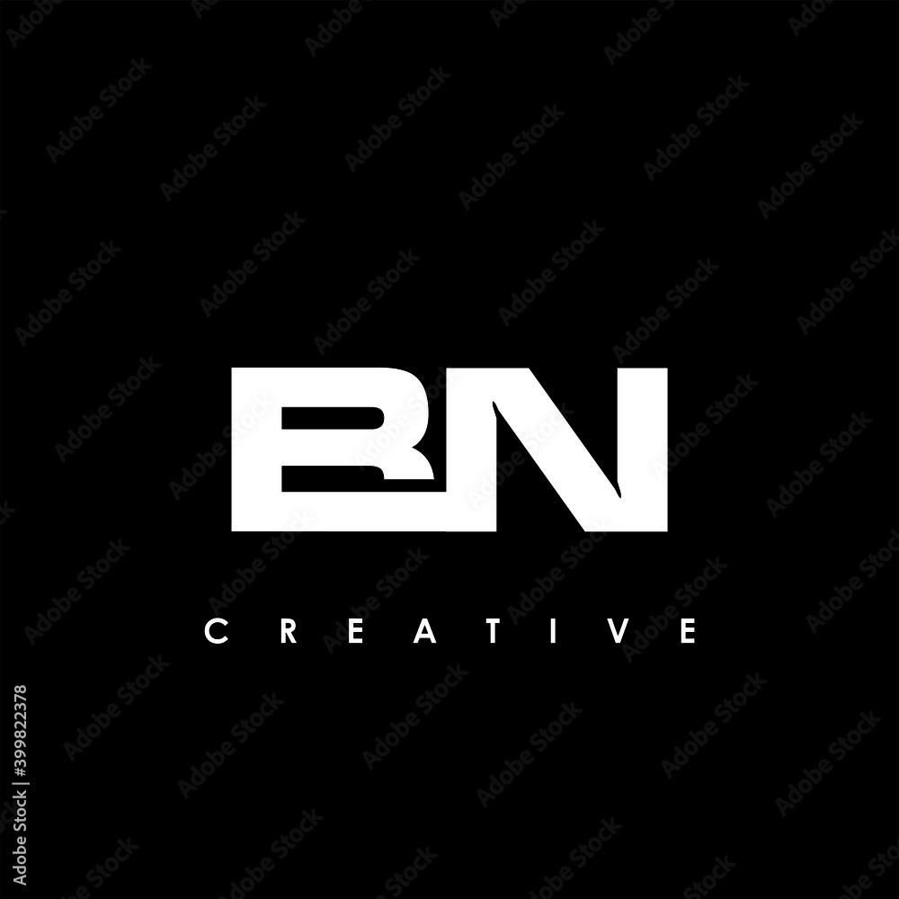 BN Letter Initial Logo Design Template Vector Illustration BN Letter Initial Logo Design Template Vector Illustration