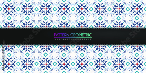 Abstract colorful Islamic pattern, geometric patern