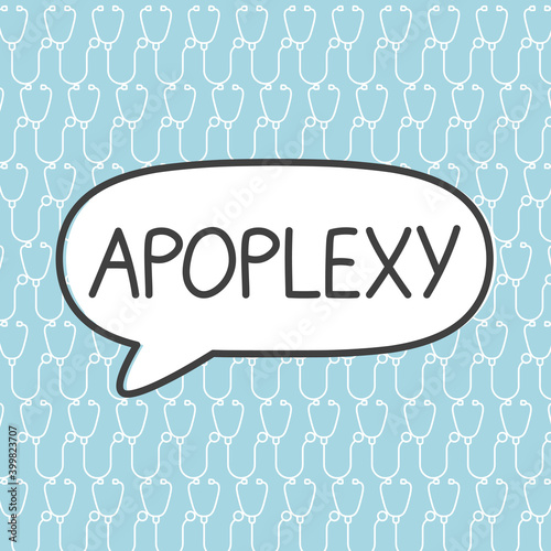 apoplexy medical concept- vector illustration