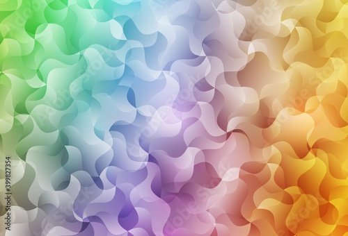 Light Multicolor vector texture with wry lines.