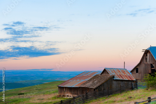 Blue Hour at Columbia Hills Natural Area Preserve and State Park in Washington State