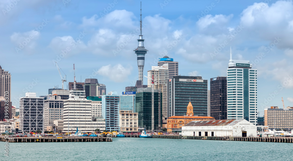 Obraz premium Skyline of Auckland, North Island, New Zealand