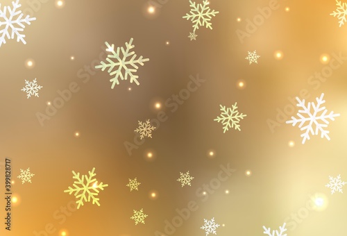 Light Orange vector layout in New Year style.