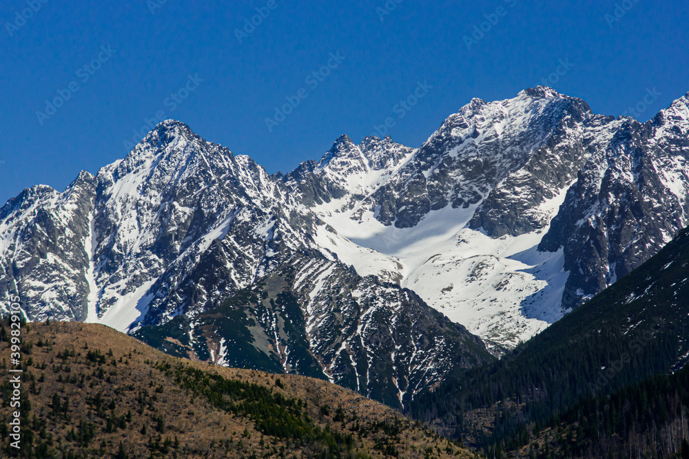 view of the mountains