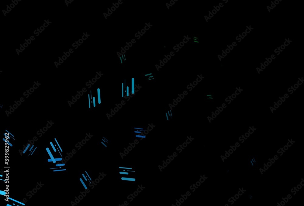 Dark blue, green vector template with repeated sticks.