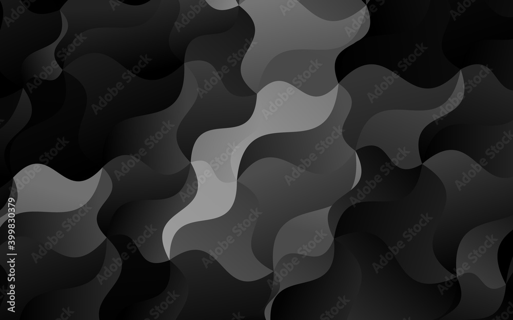 Dark Silver, Gray vector template with bubble shapes. Dark Silver, Gray vector template with bubble shapes.