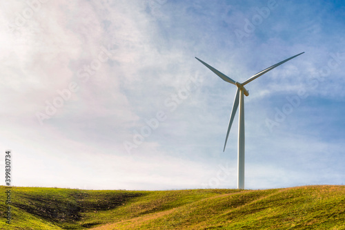 Lone wind turbine