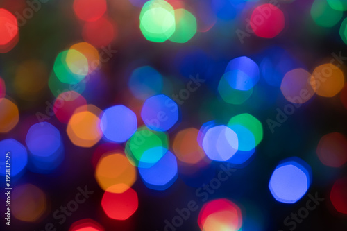 Abstract background from lights. Bright lights.