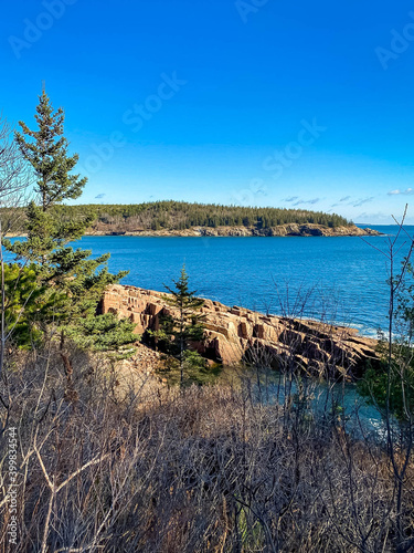 Scenic view of Acadia National forest and seashore