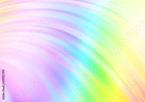 Light Multicolor, Rainbow vector template with bubble shapes.
