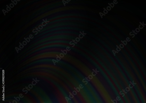 Dark Silver, Gray vector pattern with bent ribbons.