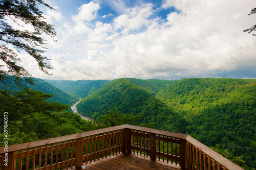 Obraz na plátne New River Gorge National Park Observation Deck View