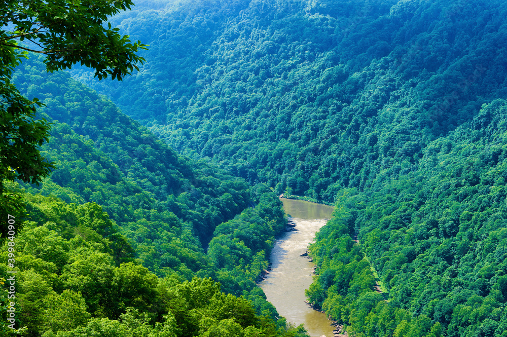 New River Gorge and River in the Appalachian Mountains New River Gorge and River in the Appalachian Mountains