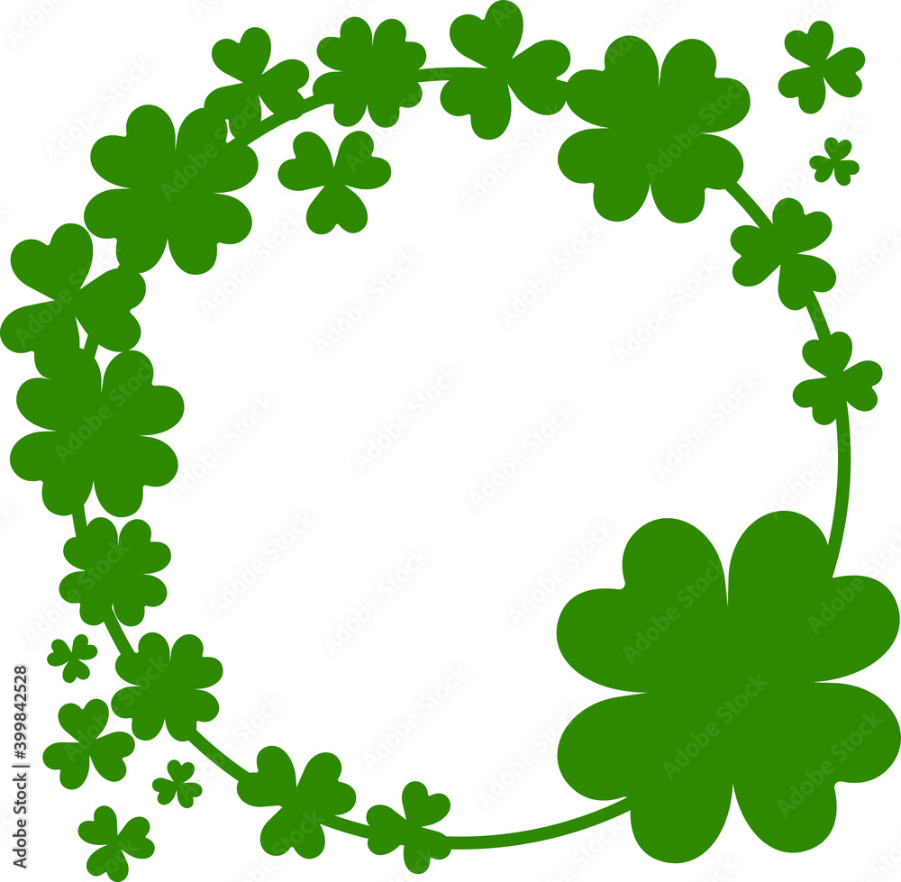 Lucky Clover sign. Print Vector art illustration. Lucky Clover sign. Print Vector art illustration.