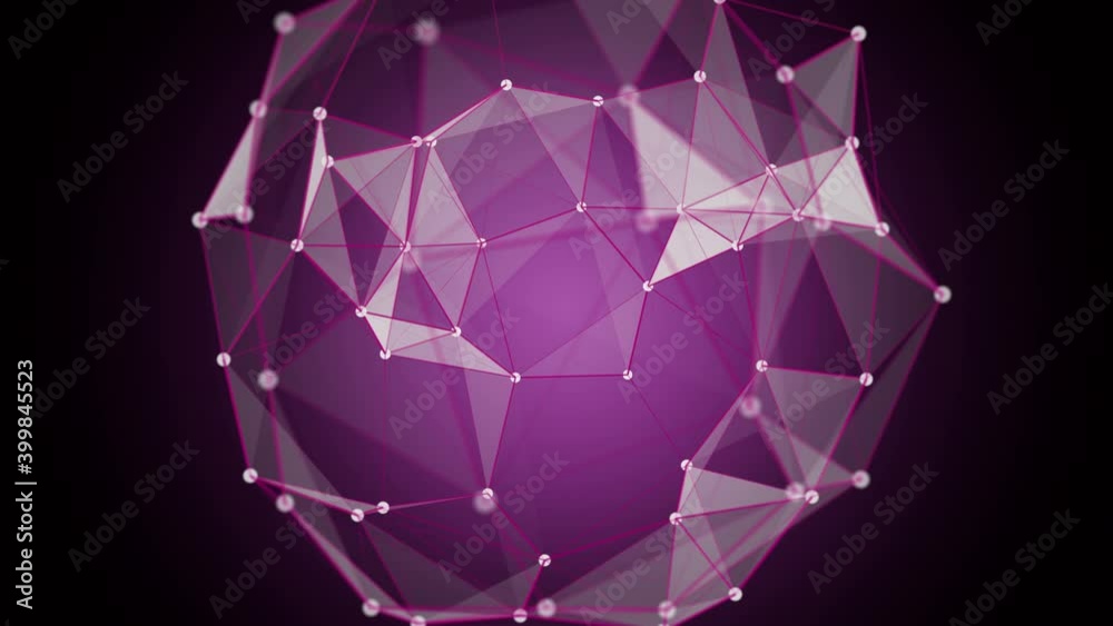 Futuristic plexus animation with glowing triangles in slow motion, 4096x2304 loop 4K Futuristic plexus animation with glowing triangles in slow motion, 4096x2304 loop 4K