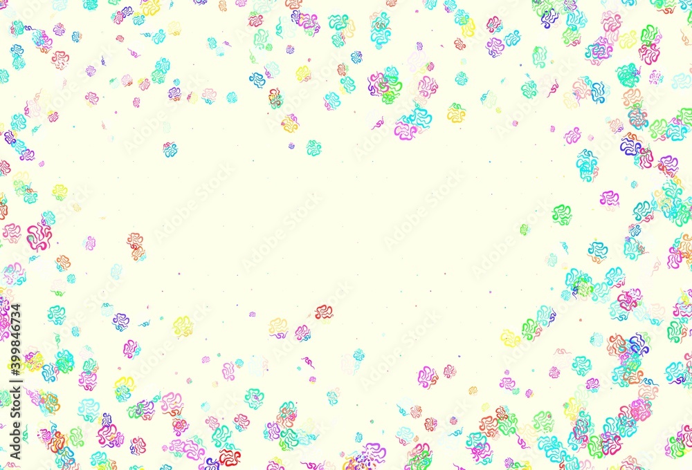 Light Green, Red vector pattern with random forms. Light Green, Red vector pattern with random forms.