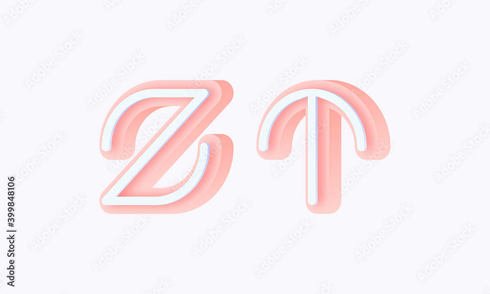 3D isometric premade logo rounded kids store circle monogram alphabet characters 3D isometric premade logo rounded kids store circle monogram alphabet characters