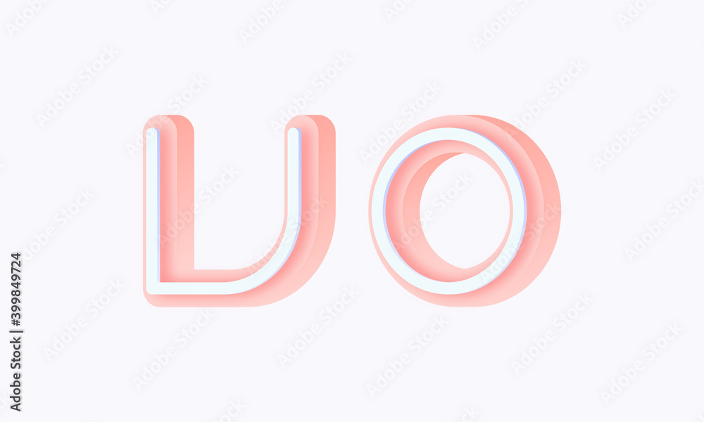 3D isometric premade logo rounded kids store circle monogram alphabet characters 3D isometric premade logo rounded kids store circle monogram alphabet characters