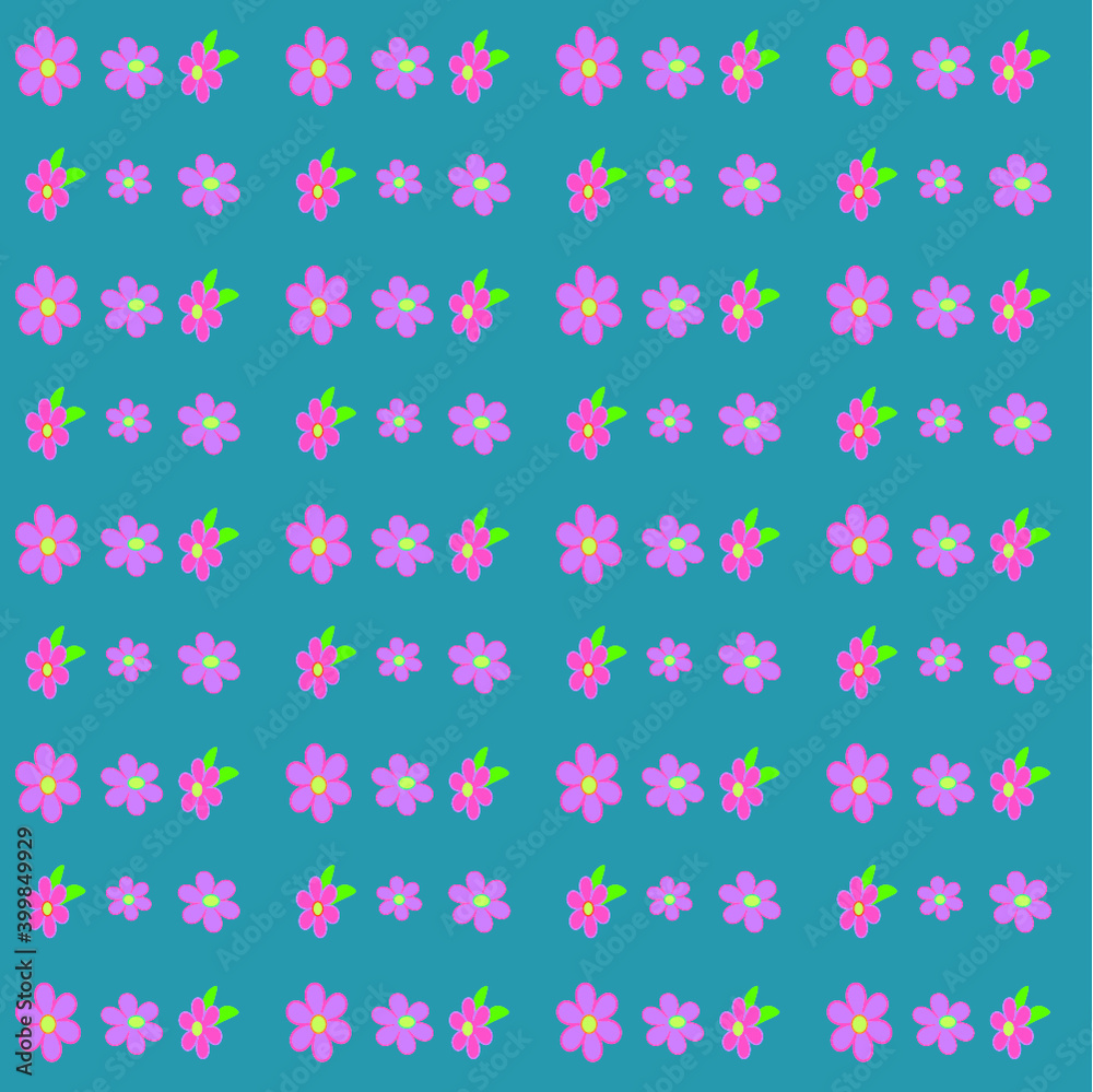 seamless pattern with flowers