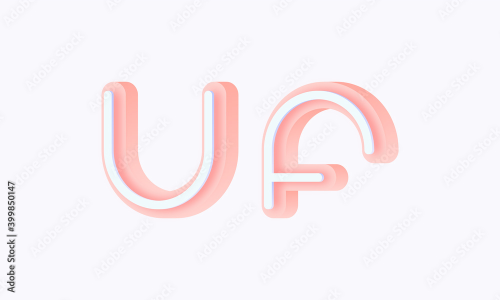 3D isometric premade logo rounded kids store circle monogram alphabet characters 3D isometric premade logo rounded kids store circle monogram alphabet characters