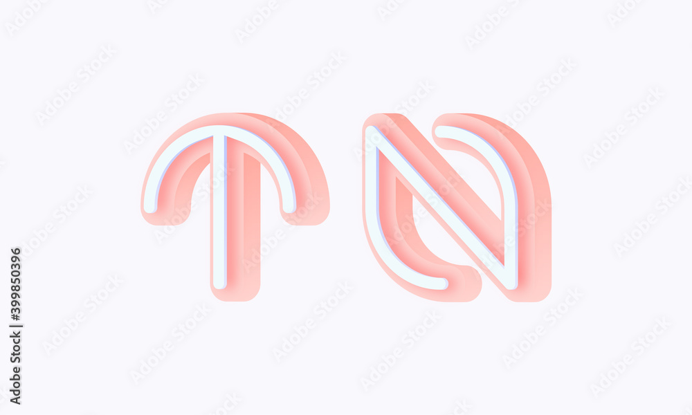 3D isometric premade logo rounded kids store circle monogram alphabet characters 3D isometric premade logo rounded kids store circle monogram alphabet characters