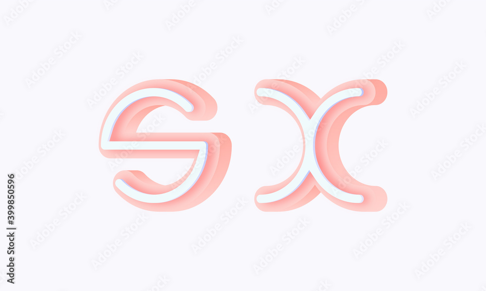3D isometric premade logo rounded kids store circle monogram alphabet characters 3D isometric premade logo rounded kids store circle monogram alphabet characters