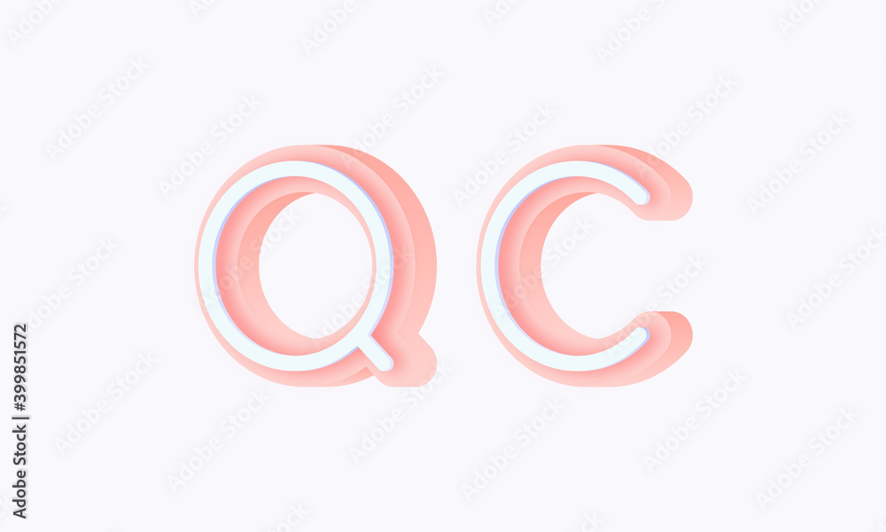 3D isometric premade logo rounded kids store circle monogram alphabet characters 3D isometric premade logo rounded kids store circle monogram alphabet characters