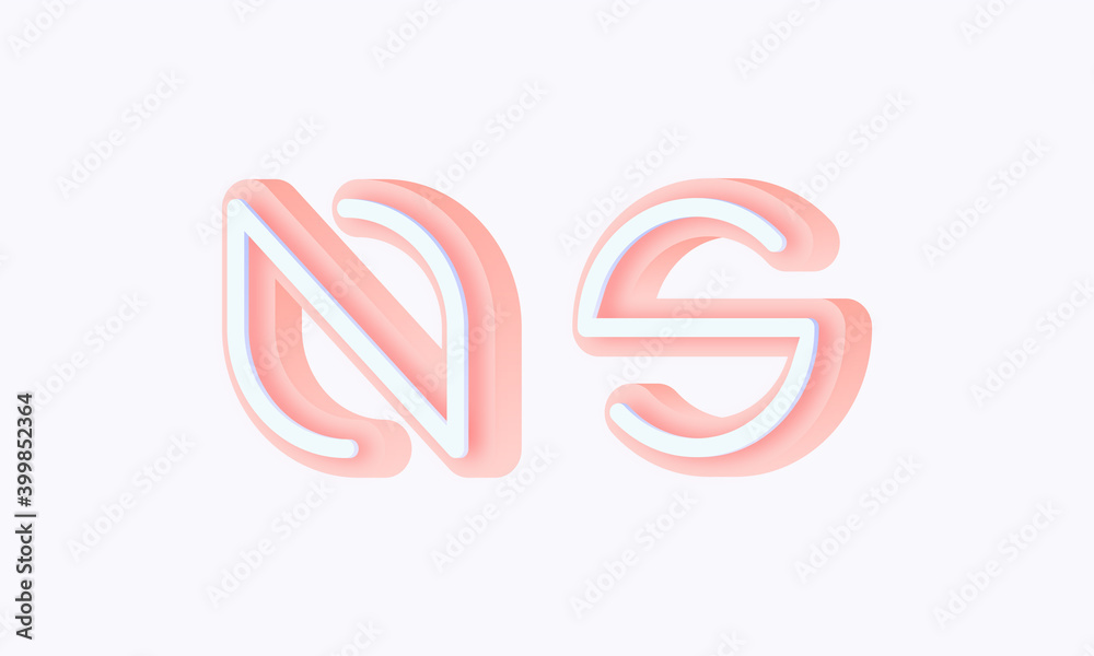 3D isometric premade logo rounded kids store circle monogram alphabet characters 3D isometric premade logo rounded kids store circle monogram alphabet characters