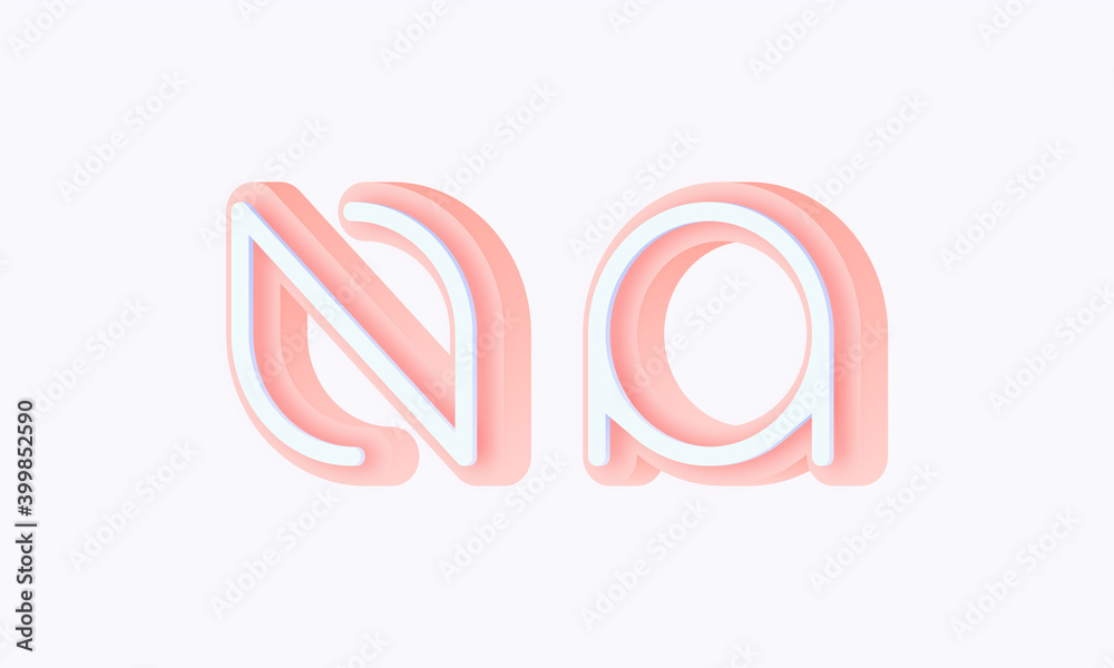 3D isometric premade logo rounded kids store circle monogram alphabet characters 3D isometric premade logo rounded kids store circle monogram alphabet characters