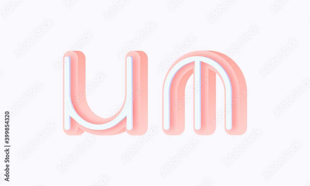 3D isometric premade logo rounded kids store circle monogram alphabet characters 3D isometric premade logo rounded kids store circle monogram alphabet characters