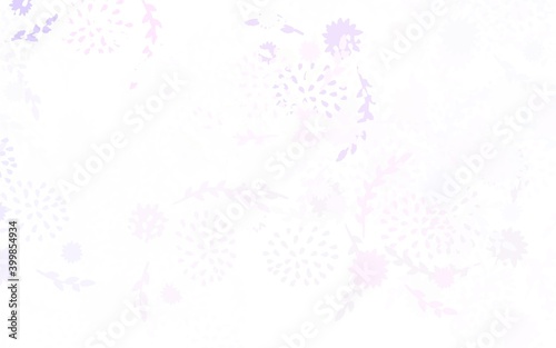 Light Purple, Pink vector abstract background with flowers