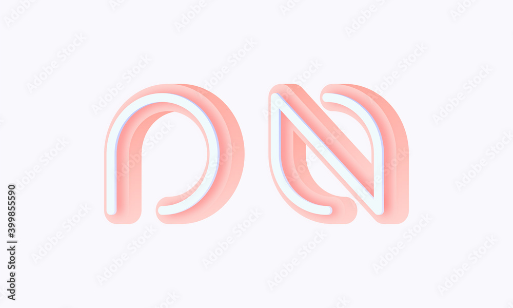 3D isometric premade logo rounded kids store circle monogram alphabet characters 3D isometric premade logo rounded kids store circle monogram alphabet characters