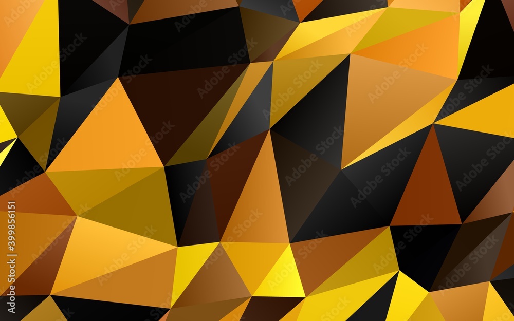 Light Yellow, Orange vector abstract polygonal texture. Light Yellow, Orange vector abstract polygonal texture.