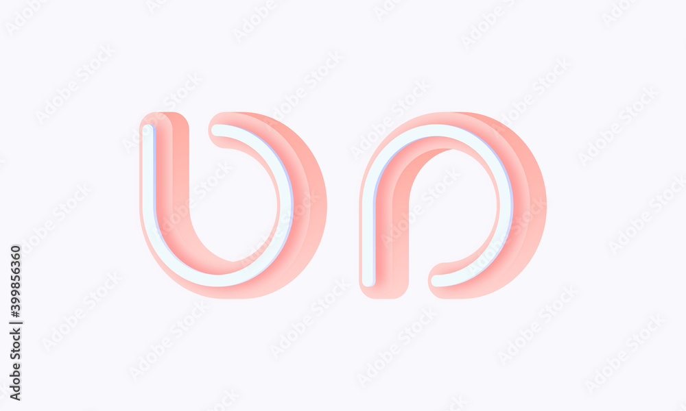 3D isometric premade logo rounded kids store circle monogram alphabet characters 3D isometric premade logo rounded kids store circle monogram alphabet characters