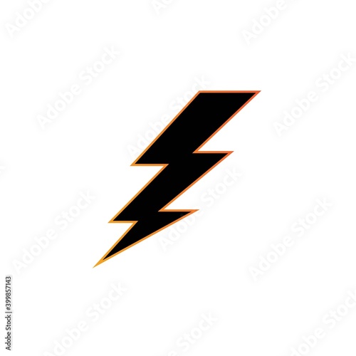lightning icon logo vector