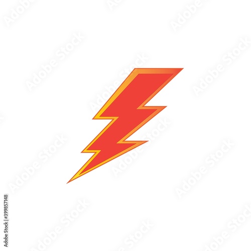 lightning icon logo vector