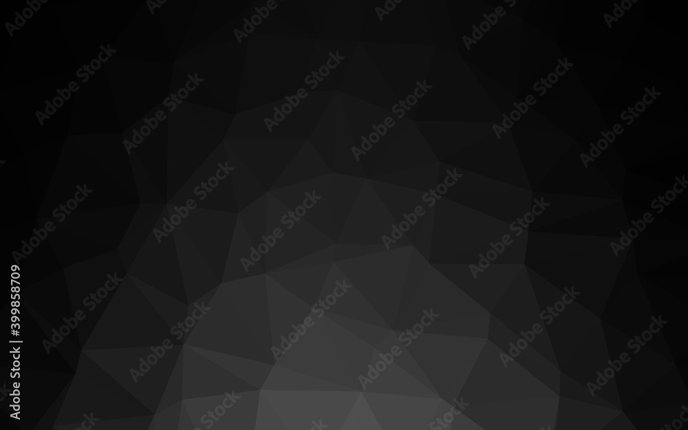 Dark Silver, Gray vector triangle mosaic cover. Dark Silver, Gray vector triangle mosaic cover.