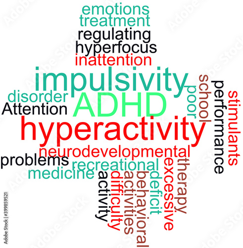 ADH Typography vector word cloud.