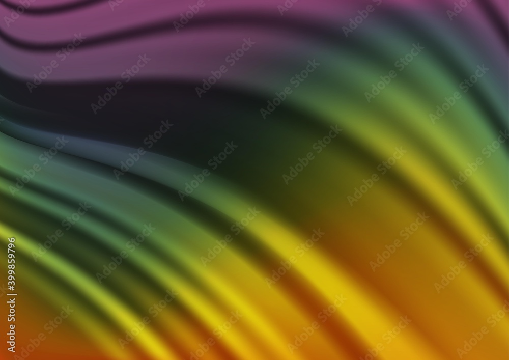 Obraz premium Dark Multicolor, Rainbow vector abstract blurred pattern.