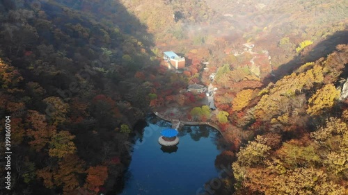 View of scenery at Naejangsan National Park South Korea photo