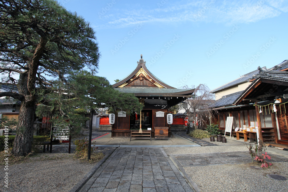 Goryojinja Shrine, also known as Goryo Shrine in Nara, Japan. Goryojinja Shrine, also known as Goryo Shrine in Nara, Japan.