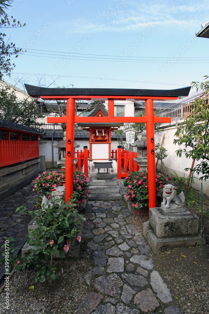 Goryojinja Shrine, also known as Goryo Shrine in Nara, Japan. Goryojinja Shrine, also known as Goryo Shrine in Nara, Japan.