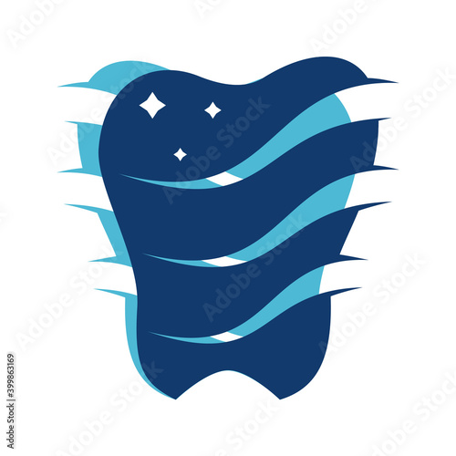 Dental logo Template vector illustration design. Dental Clinic Logo Teeth abstract design vector template.